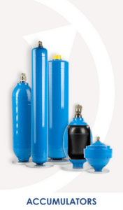 les accumulateurs cylindriques soudés, les accumulateurs sphériques, les accumulateurs à vessie ou à piston.
